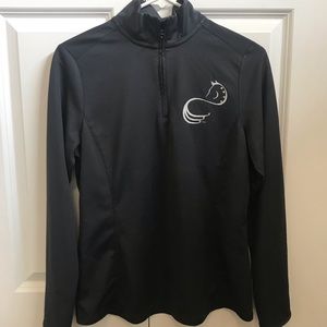 Gray quarter zip